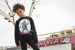 Ternet Ninja - Anders Matthesen - Kids-Up Sweatshirt "Yes Sir" (sort)